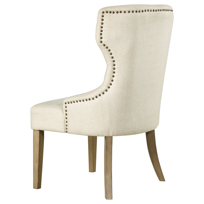 Silla de comedor tapizada con botones Baney