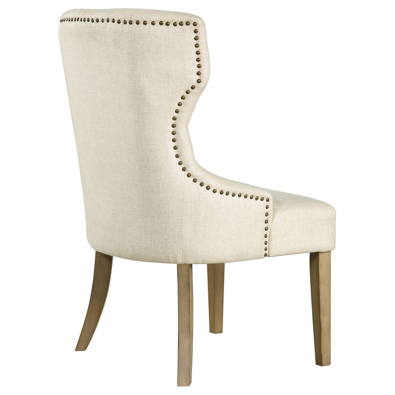 Silla de comedor tapizada con botones Baney