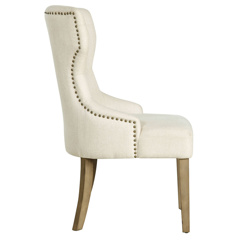 Silla de comedor tapizada con botones Baney