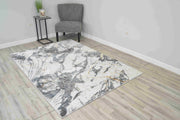 MARBLE Rug Design 1045 Blue 2x8 Runner (2'6x7'9")"