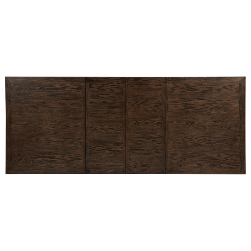 Ridgewell 7-piece Rectangular Trestle Dining Set Dark Oak