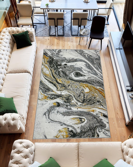 MARBLE Rug Design 1047 Gold 5x8 (5'2x7'5")"