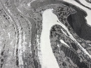 MARBLE Rug Design 1048 Anthracite 7 Foot Round (6'6x6'6" Round)"