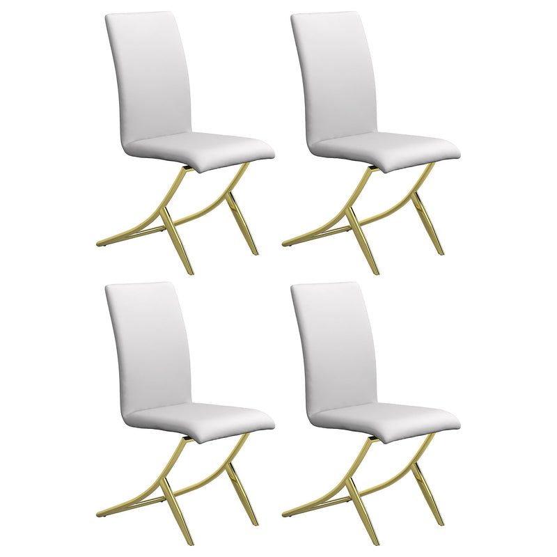 Carmelia - Juego de 4 sillas de comedor tapizadas