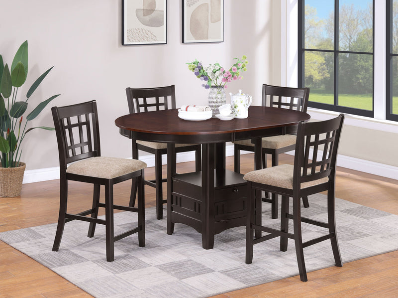 Mesa de comedor extensible Lavon Oval de 60 pulgadas