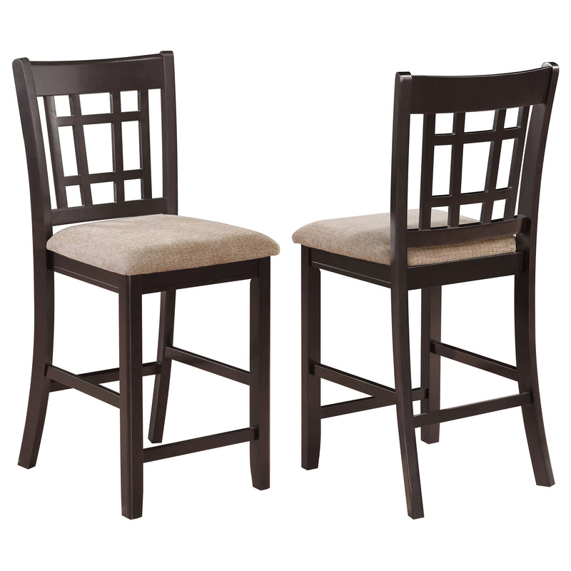 Lavon Wood Counter Chair Tan and (Set of 2)