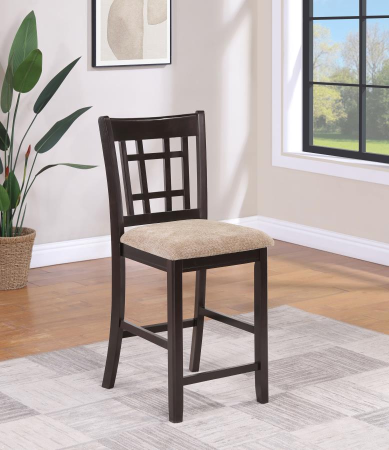 Lavon Wood Counter Chair Tan and (Set of 2)