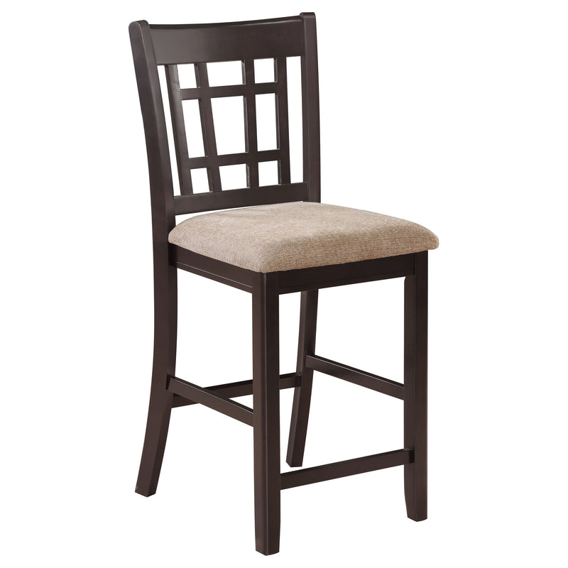 Lavon Wood Counter Chair Tan and (Set of 2)