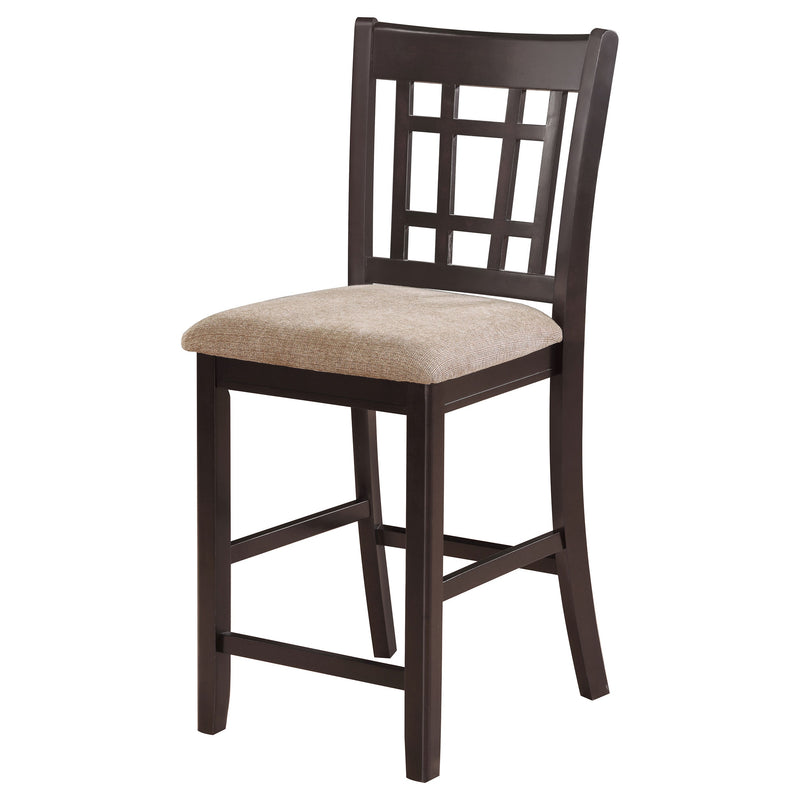 Lavon Wood Counter Chair Tan and (Set of 2)