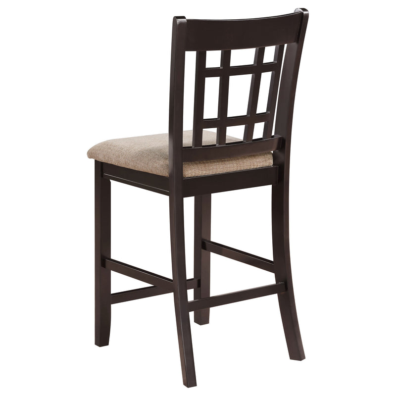 Lavon Wood Counter Chair Tan and (Set of 2)