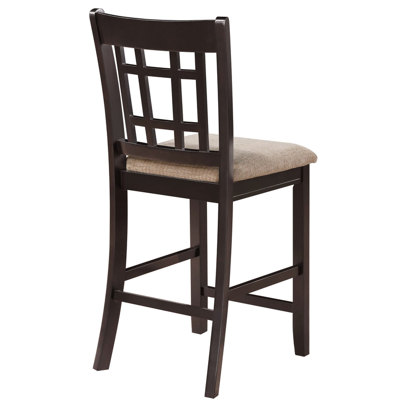 Lavon Wood Counter Chair Tan and (Set of 2)
