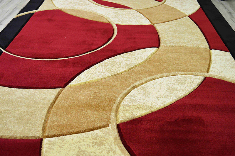 PREMIUM Design 1052 Burgundy 2x8 Runner (2'2x7'3")"