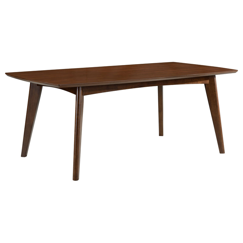 Juego de mesa de comedor rectangular Malone Nogal Oscuro