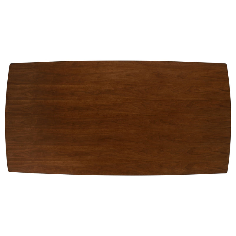Juego de mesa de comedor rectangular Malone Nogal Oscuro