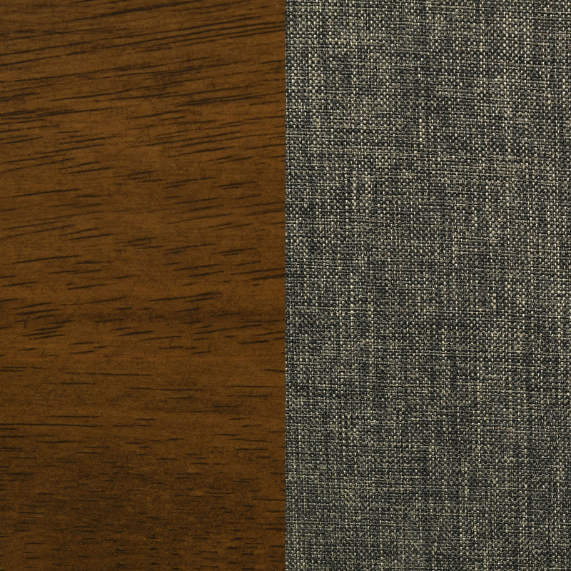 Juego de mesa de comedor rectangular Malone Nogal Oscuro