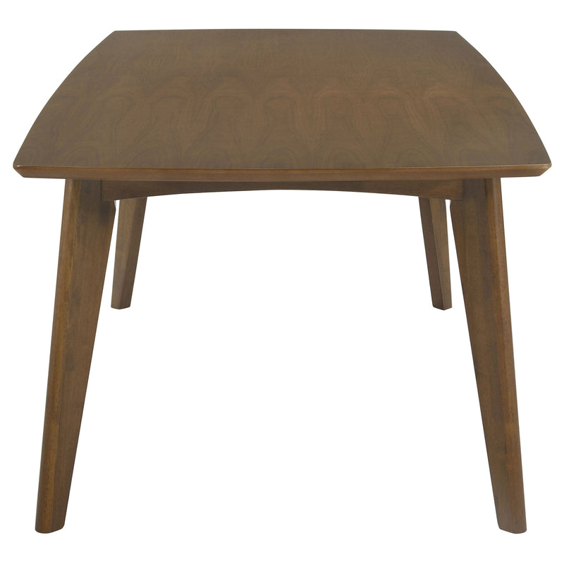 Malone Mesa de comedor rectangular de madera de 78 pulgadas Nogal oscuro