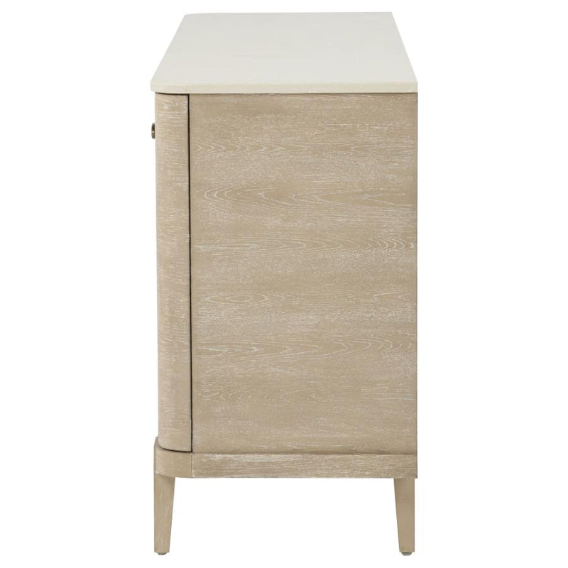 Lucaire 2-door 3-drawer Cultured Marble Top Sideboard