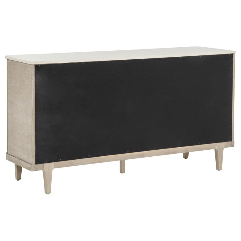 Lucaire 2-door 3-drawer Cultured Marble Top Sideboard
