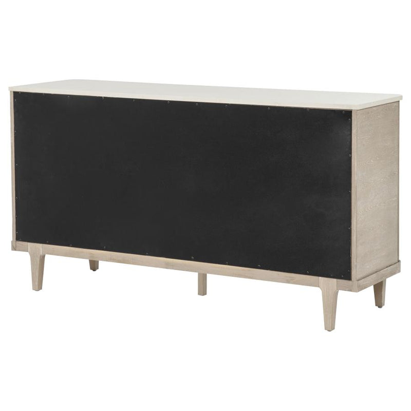 Lucaire 2-door 3-drawer Cultured Marble Top Sideboard
