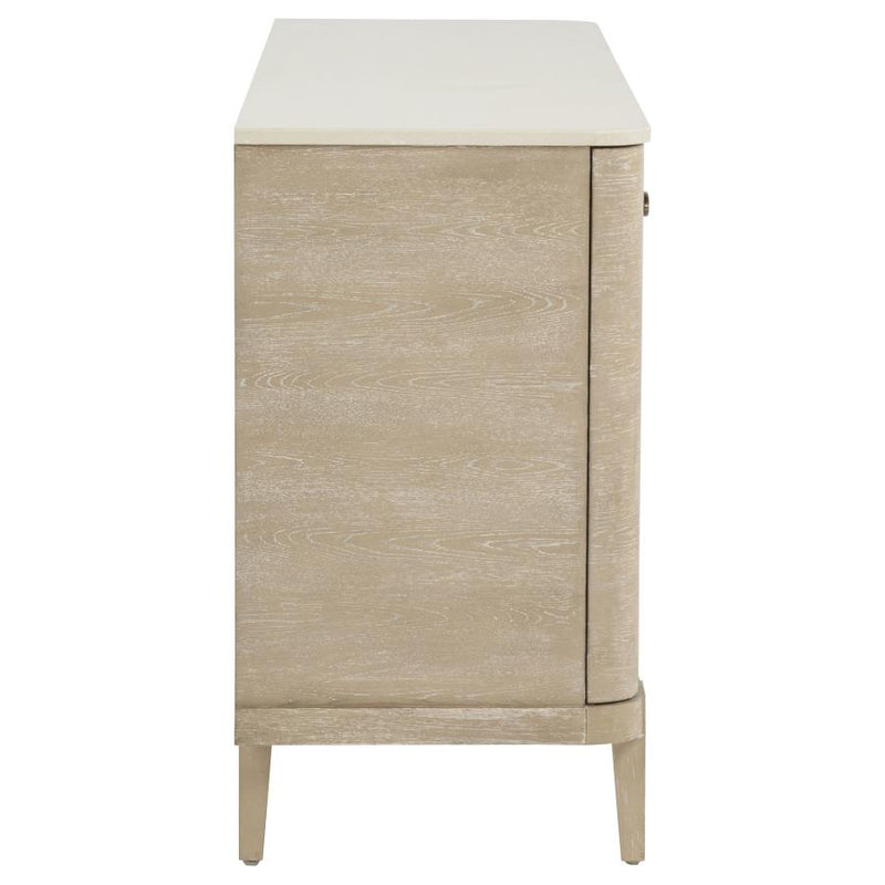 Lucaire 2-door 3-drawer Cultured Marble Top Sideboard