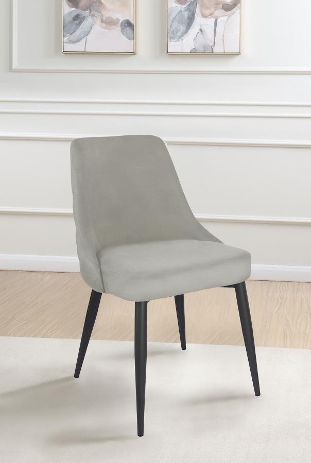 Silla de comedor auxiliar tapizada Cosmo (juego de 2)