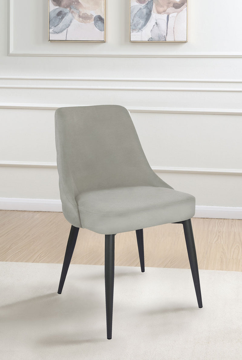 Silla de comedor auxiliar tapizada Cosmo (juego de 2)