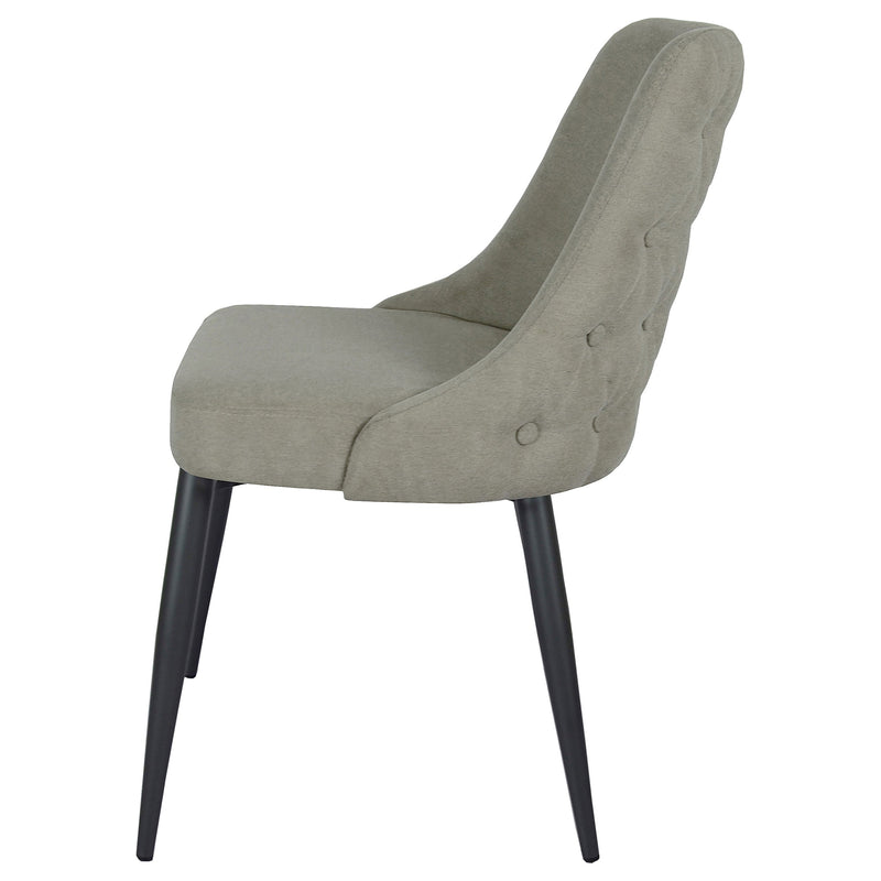 Silla de comedor auxiliar tapizada Cosmo (juego de 2)