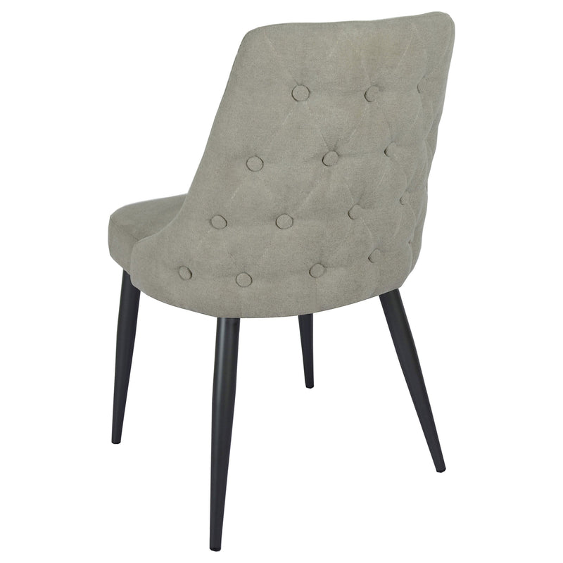 Silla de comedor auxiliar tapizada Cosmo (juego de 2)