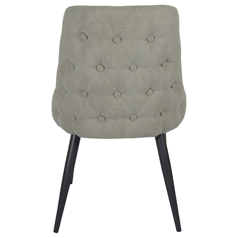 Silla de comedor auxiliar tapizada Cosmo (juego de 2)