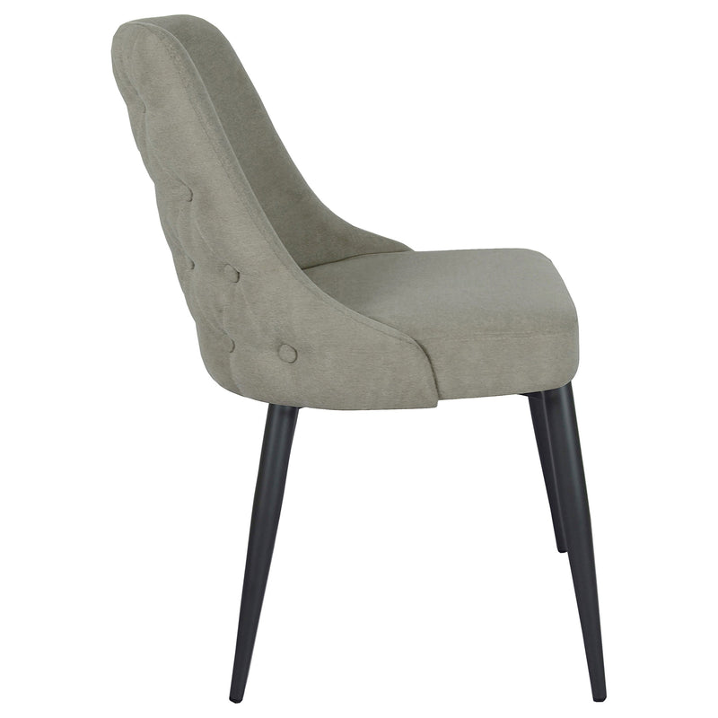 Silla de comedor auxiliar tapizada Cosmo (juego de 2)