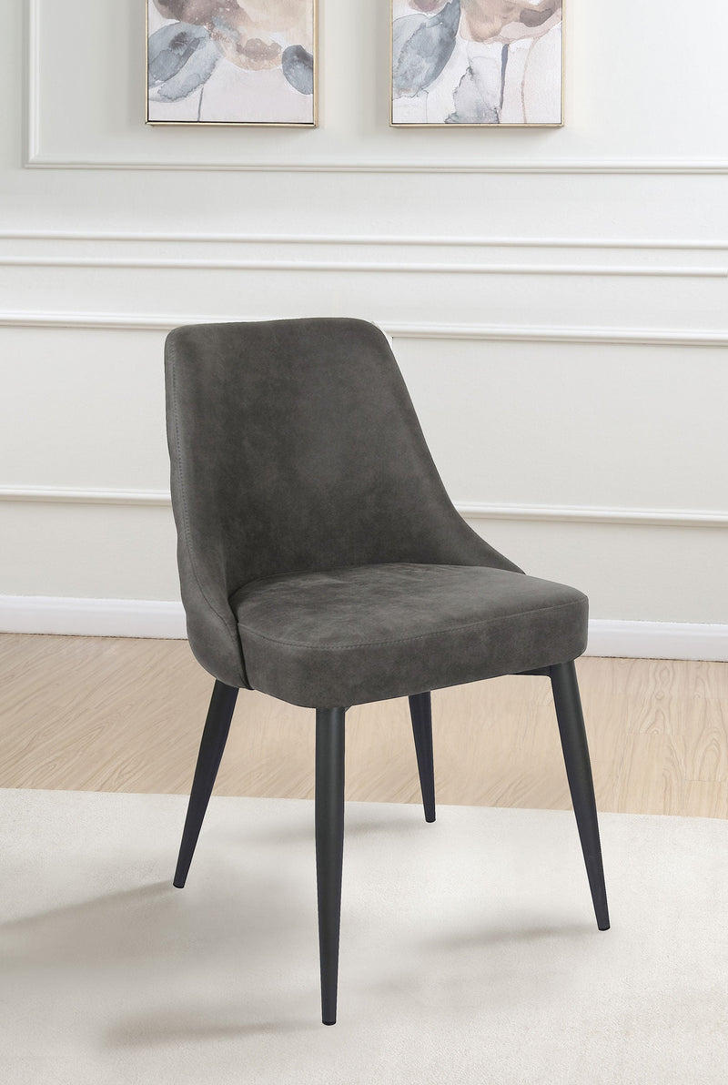 Silla de comedor auxiliar tapizada Cosmo (juego de 2)