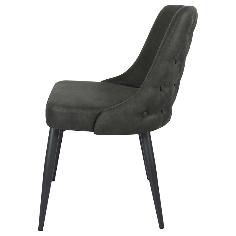 Silla de comedor auxiliar tapizada Cosmo (juego de 2)