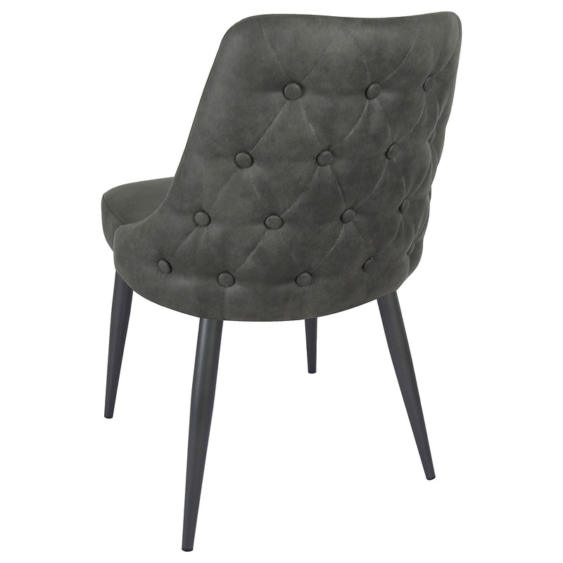 Silla de comedor auxiliar tapizada Cosmo (juego de 2)