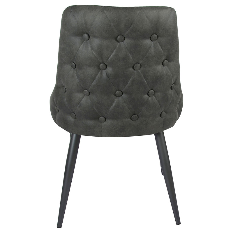 Silla de comedor auxiliar tapizada Cosmo (juego de 2)
