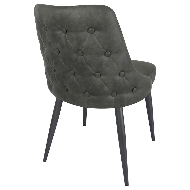 Silla de comedor auxiliar tapizada Cosmo (juego de 2)
