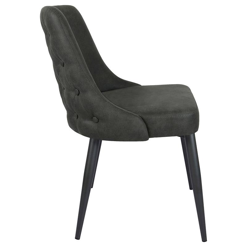 Silla de comedor auxiliar tapizada Cosmo (juego de 2)