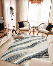 MARBLE Rug Design 1061 Grey 2x8 Runner (2'6x7'9")"
