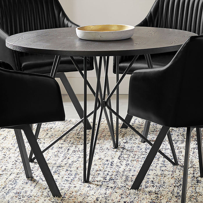 Rennes Round Table Black and Gunmetal