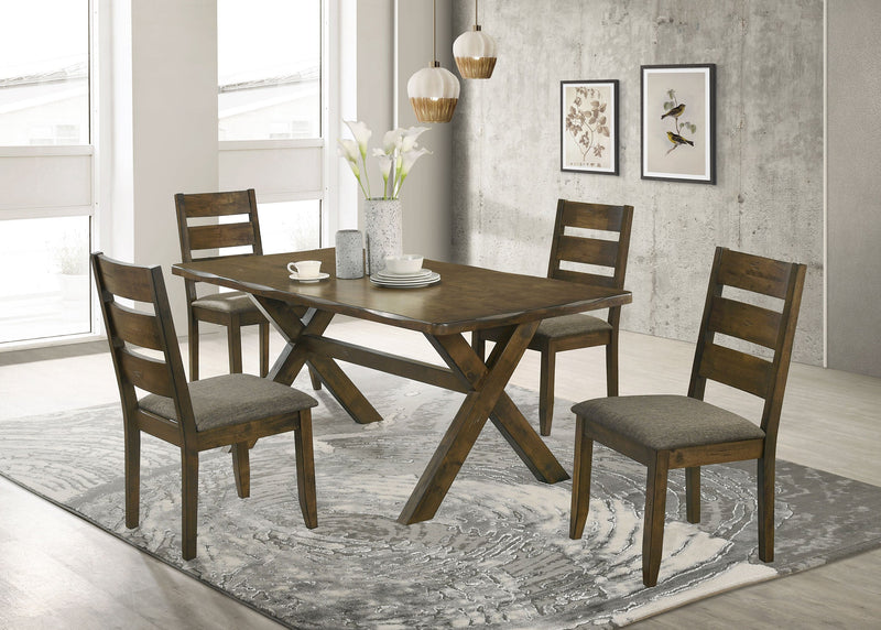 Alston Rectangular Dining Table Set Knotty Nutmeg