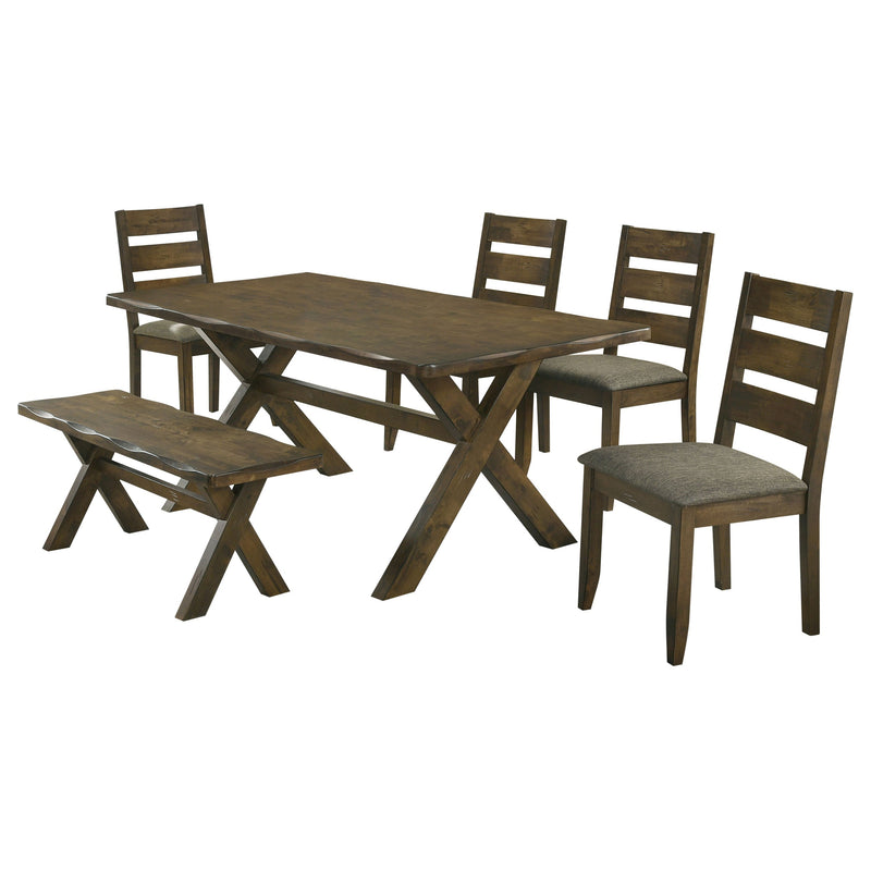 Alston Rectangular Dining Table Set Knotty Nutmeg