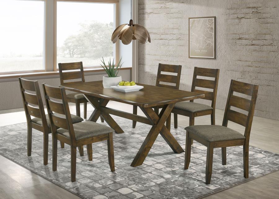 Alston Rectangular Dining Table Set Knotty Nutmeg