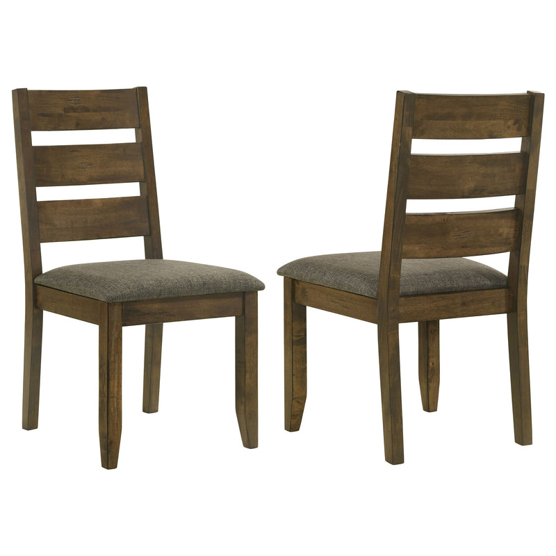 Silla de comedor lateral de madera Alston Knotty Nutmeg (juego de 2)