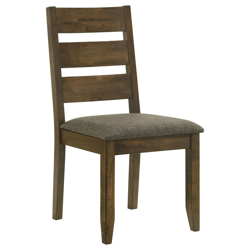 Silla de comedor lateral de madera Alston Knotty Nutmeg (juego de 2)