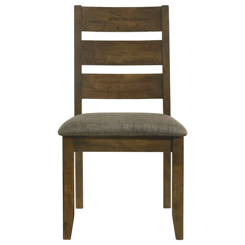 Silla de comedor lateral de madera Alston Knotty Nutmeg (juego de 2)