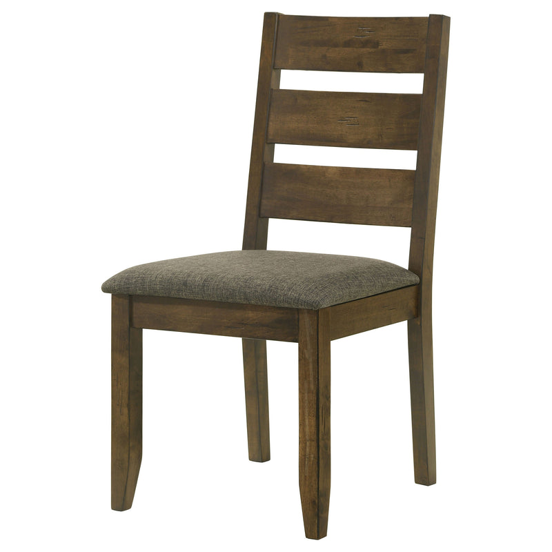 Silla de comedor lateral de madera Alston Knotty Nutmeg (juego de 2)