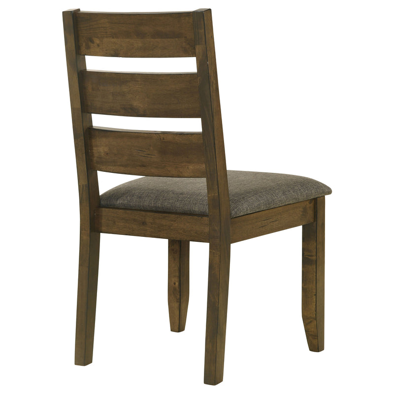 Silla de comedor lateral de madera Alston Knotty Nutmeg (juego de 2)