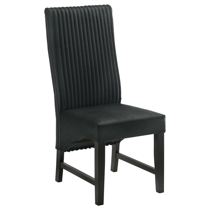 Silla auxiliar de comedor tapizada Barrand (juego de 2)
