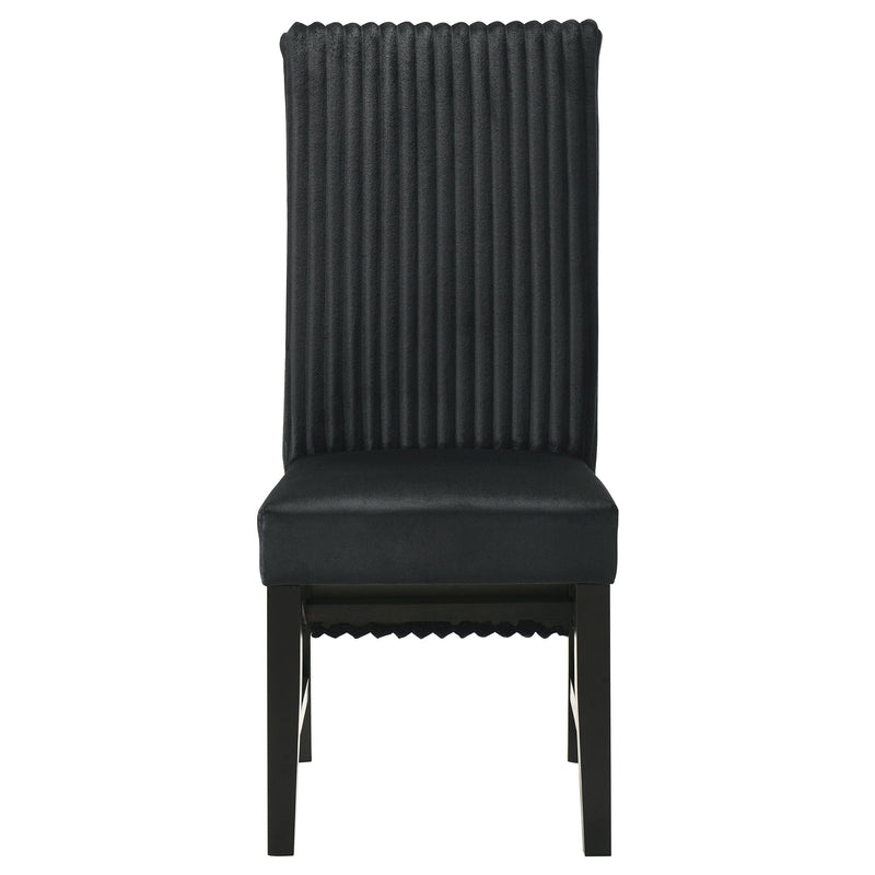 Silla auxiliar de comedor tapizada Barrand (juego de 2)