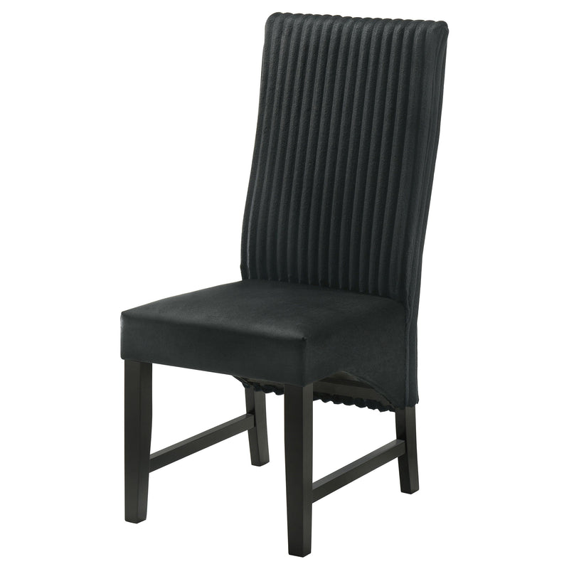 Silla auxiliar de comedor tapizada Barrand (juego de 2)