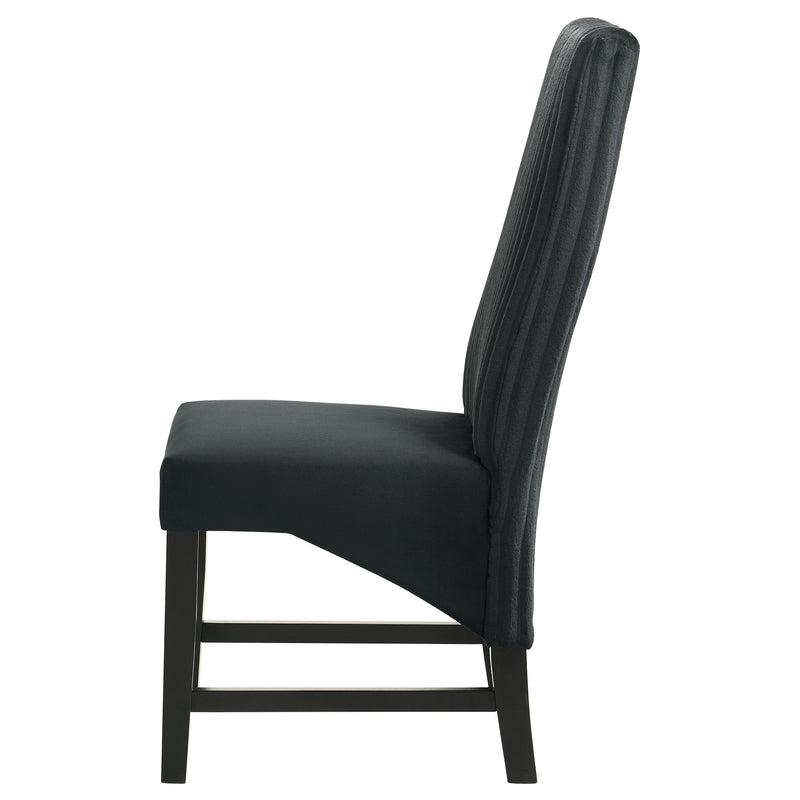 Silla auxiliar de comedor tapizada Barrand (juego de 2)